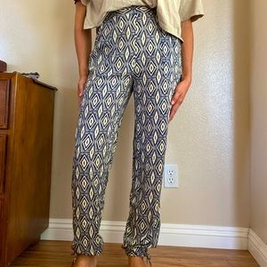Geometric print pants